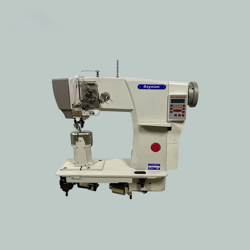

Sewing Machine Presser Foot Double Needle Rear Bed Roller Presser Foot Sewing Machine, Suitable for Riding Boots, Leather Bags