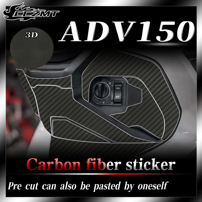 

For Honda ADV150 modified stickers car stickers 3D carbon fiber protective stickers body scratch resistant stickers