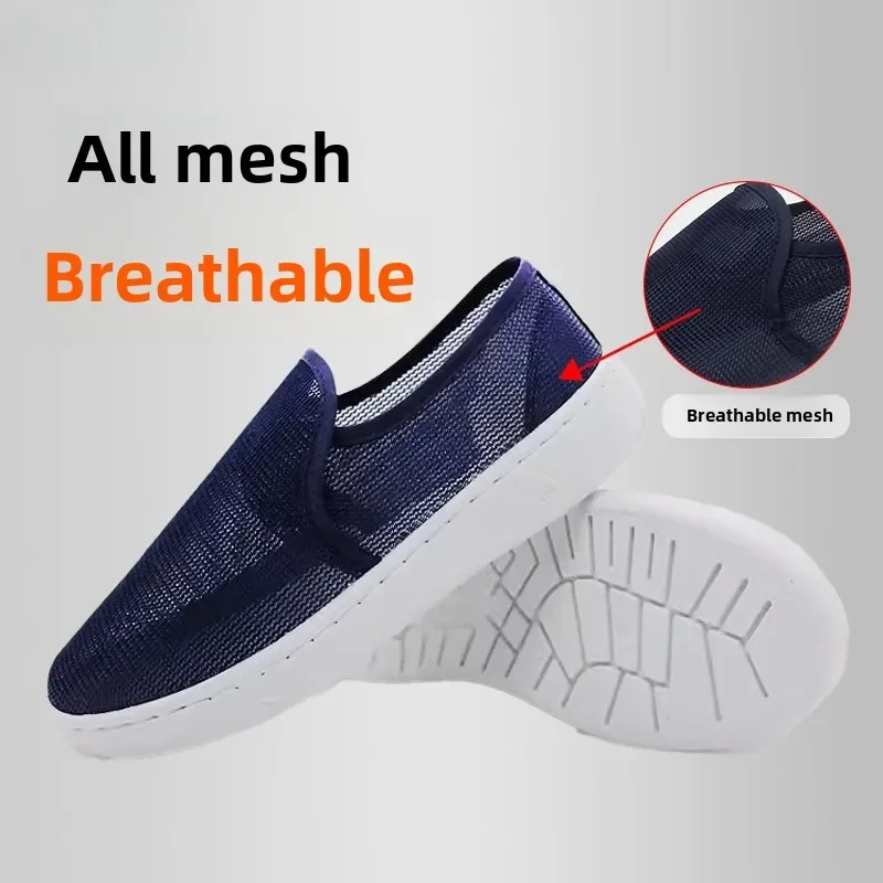 

Anti-static Shoes Soft Sole Thickened Mesh Summer Mesh Breathable Dust-free Shoes Workshop Men's and Women's Work Shoes
