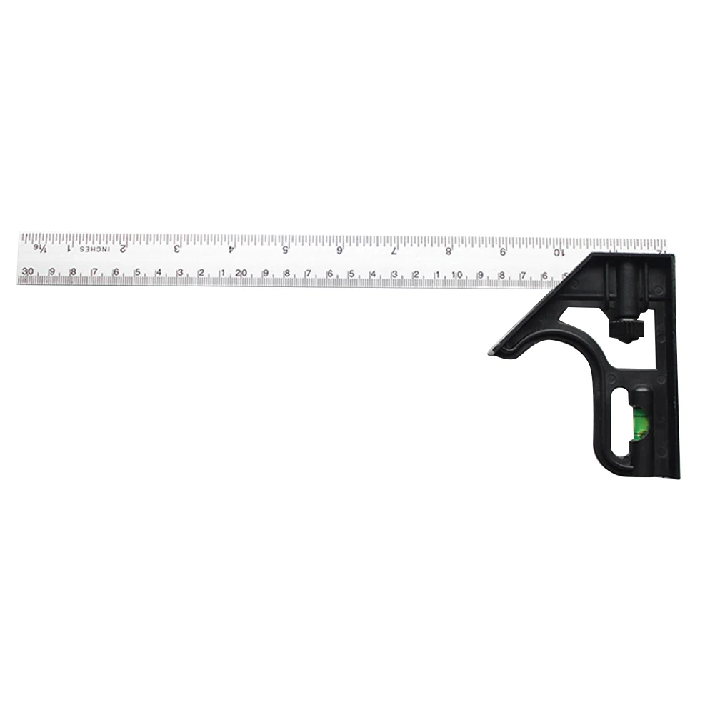Wood Measure Ruler Profile Marking Tool Multi-function Angle Ruler Protractor Combination Square Stainless Steel Ruler