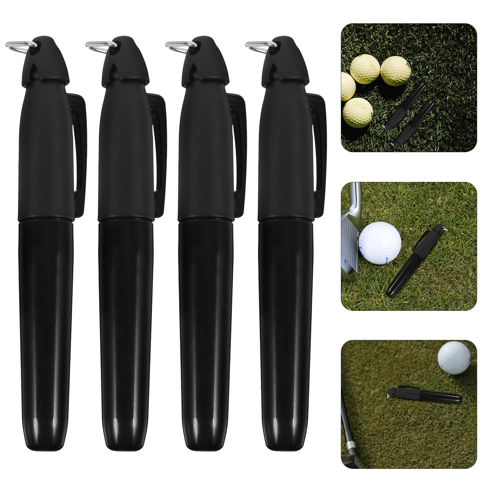 

4pcs Golfs Ball Alignment Tool Golfing Ball Marking Tools Golf Balls Line Marking Pens golf balls line pen