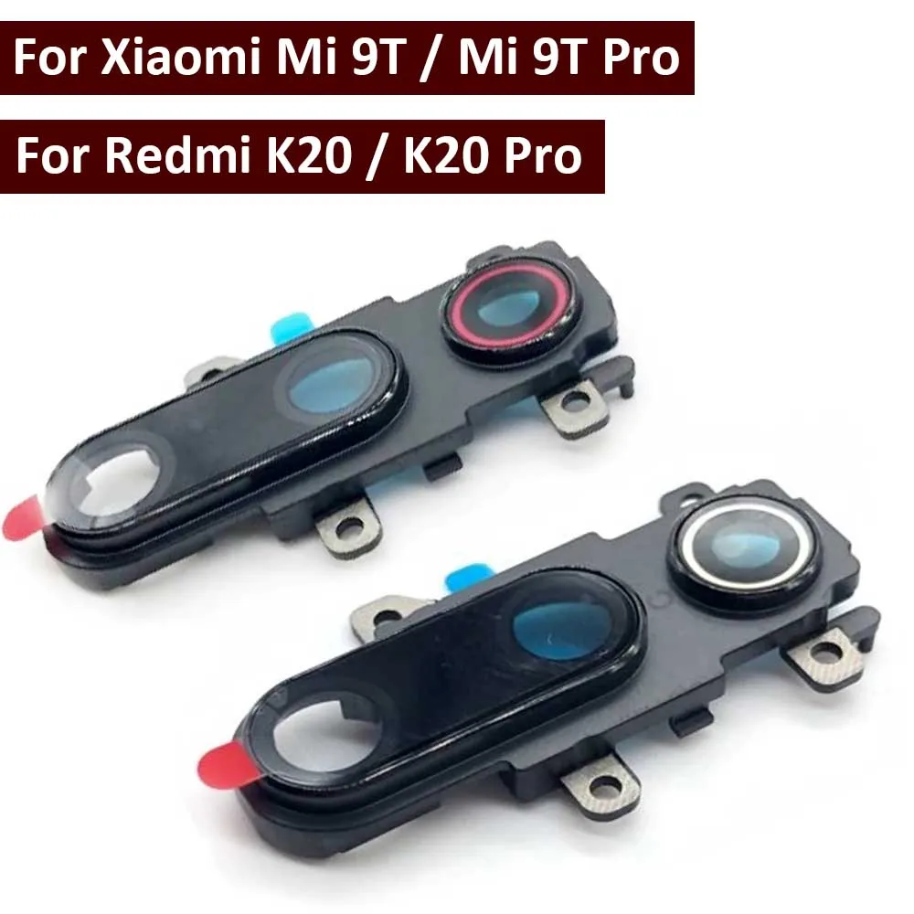 New Housing Back Rear Camera Glass Lens With Cover Frame Holder For Xiaomi Mi 9T / Mi 9T Pro / Redmi K20 / K20 Pro