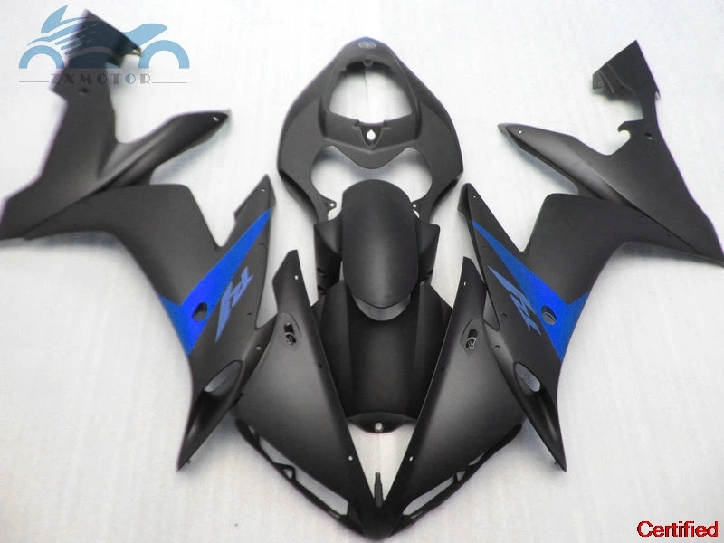 

High grade Injection fairing kits fit for YAMAHA 2004-2006 YZFR1 04 05 06 YZF R1 black blue plastic fairings kit 34