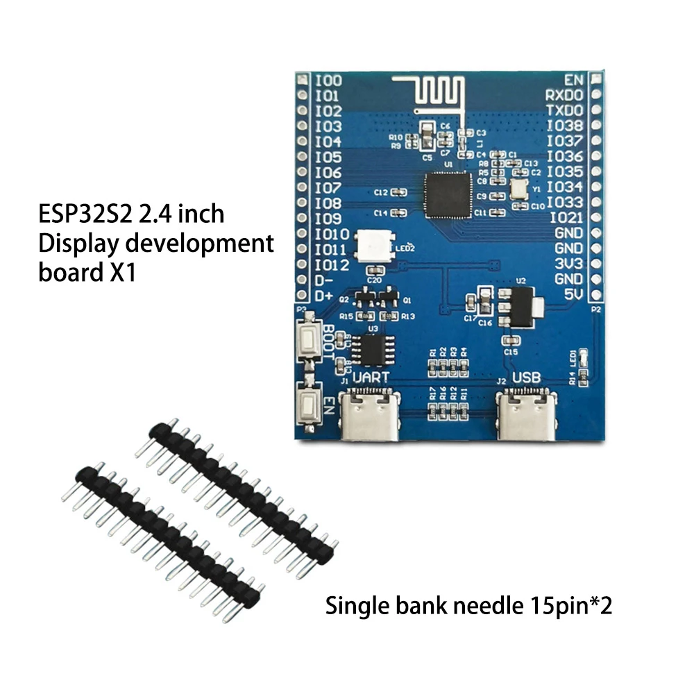 لوحة عرض لاسلكية مع واي فاي ، كمبيوتر مع USB ، شاشة مساعدة ، التطوير الثاني ، ESP32-S2 ، 2.4in ، 240*320 Win10