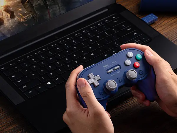 8BitDo - Pro 3 وحدة تحكم بلوتوث لسويتش 1/2 Windows، Apple، بعصي تحكم TMR، زناد قابل للتبديل، زر قابل للتبديل - 4