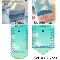 Mountain Tops and Clouds Handmade Soap Scraper and Shaping Tool Various Soap Designs Customzied