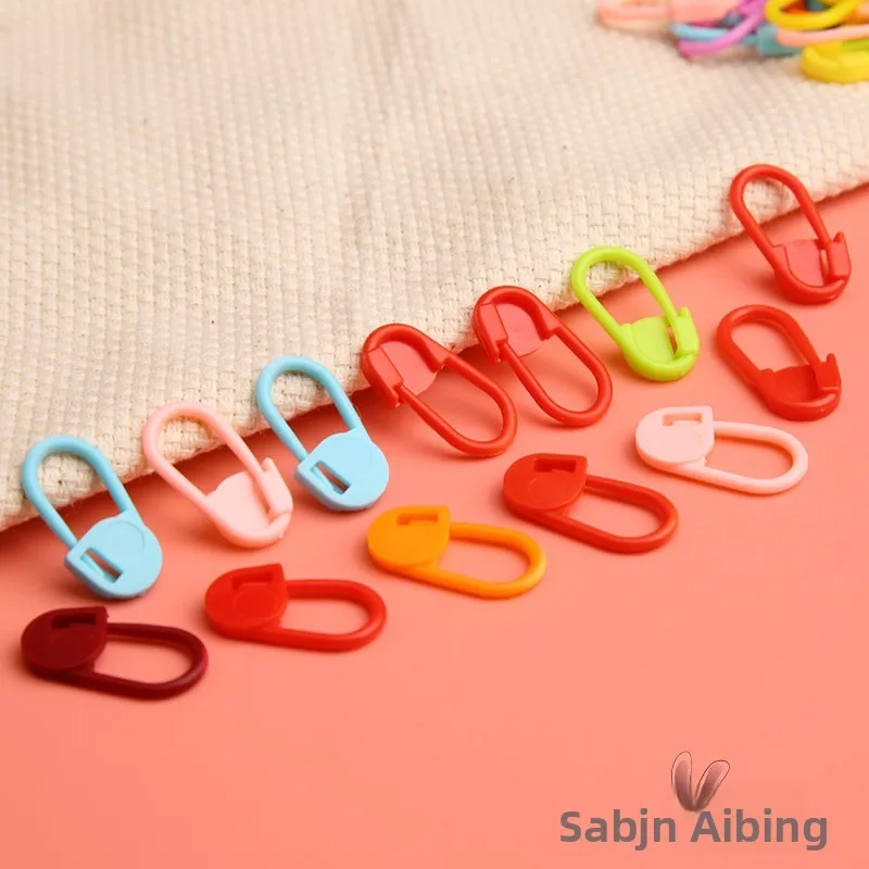 

Plastic Pin Buckle Marking Buckle Anti-Unravel Counting Black Orange Small Handcraft Diy Sweater Weaving Tools Mater...