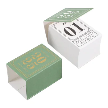 Staffelei, Tischkalender, Retro-Mini-Bürodekoration, reißbar, 2025, 510 x 350 x 010 cm, Papiertisch, dekorativ