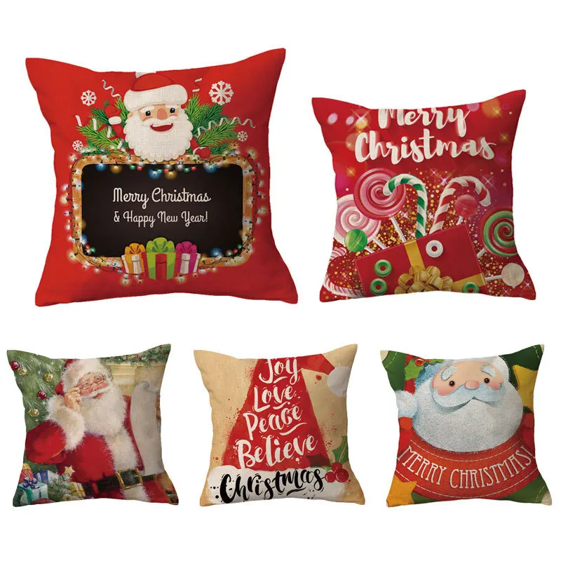 Red pattern for festive occasions throw pillow cover with short plush print for living room sofa decoration cushion cover