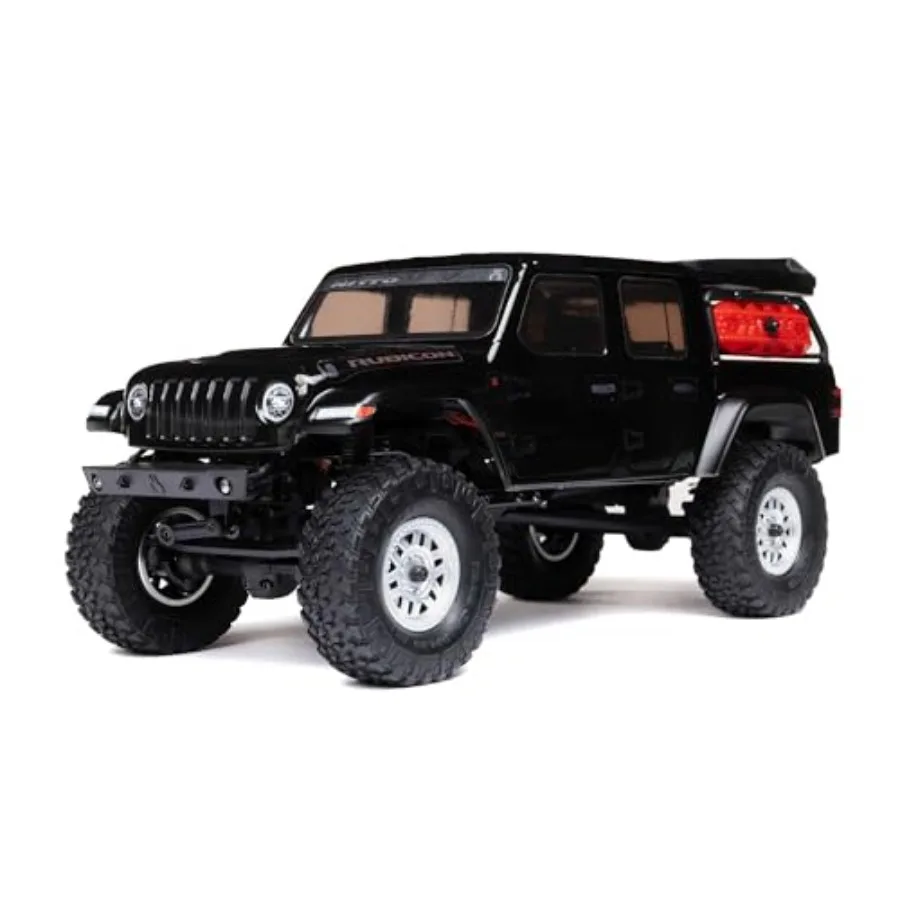 

RC Truck SCX24 Jeep Gladiator 4 Wheel Drive Rock Crawler Brushed RTR Black Remote Control Car RC Car RC Crawler