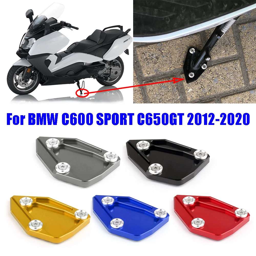 For BMW C600 SPORT C650GT C 650 GT 650GT 2012-2020 Motorcycle Accessories Kickstand Foot Side Stand Extension Pad Support Plate