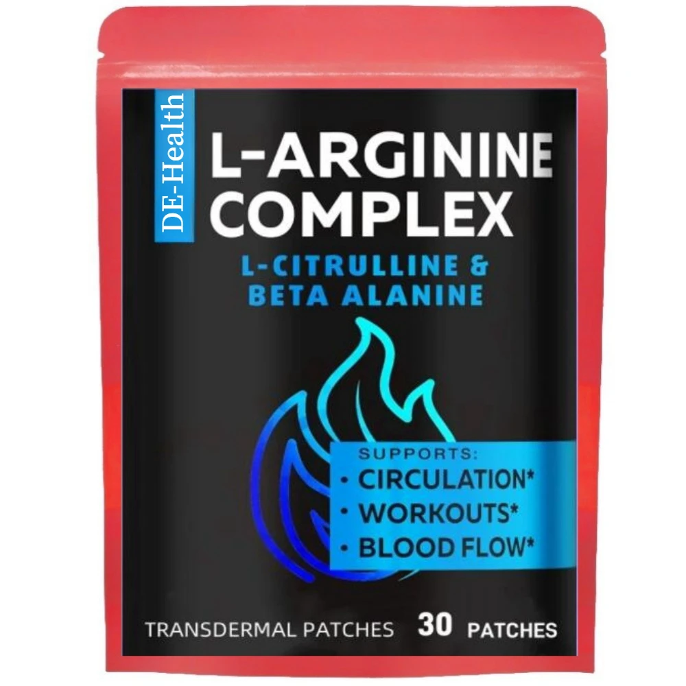 30 رقع L Arginine L Citrulline Complex Transdermal Patches أكسيد النيتريك للرجال الداعم