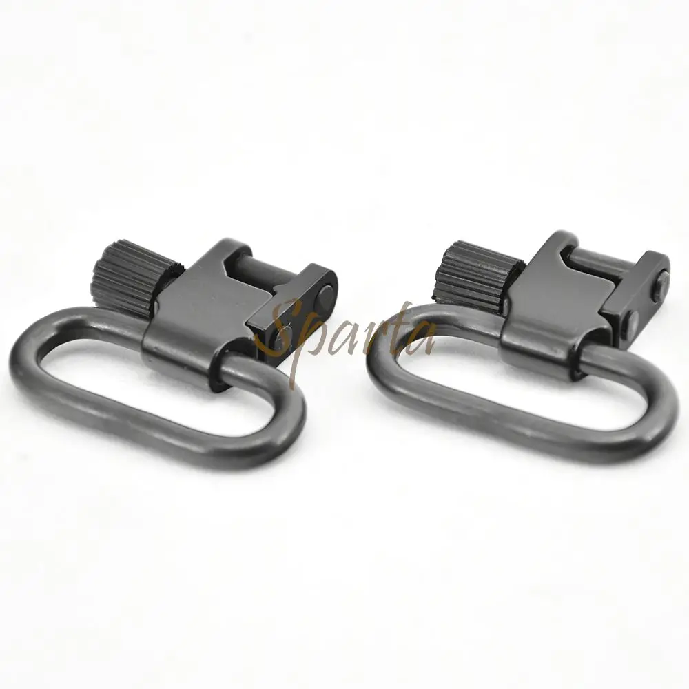 2 Pcs QD Sling Swivels Quick Detachable Locking For 1 Inch 1.25 Inch Hunting Firearms Shoulder Strap