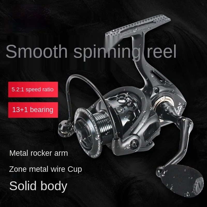 100% Original  hollow black saltwater baitcasting fishing reel Send a little mystery gift