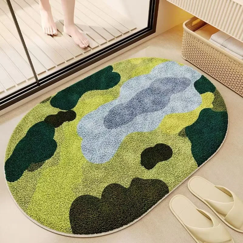 imitation velvet cartoon absorbent foot pad