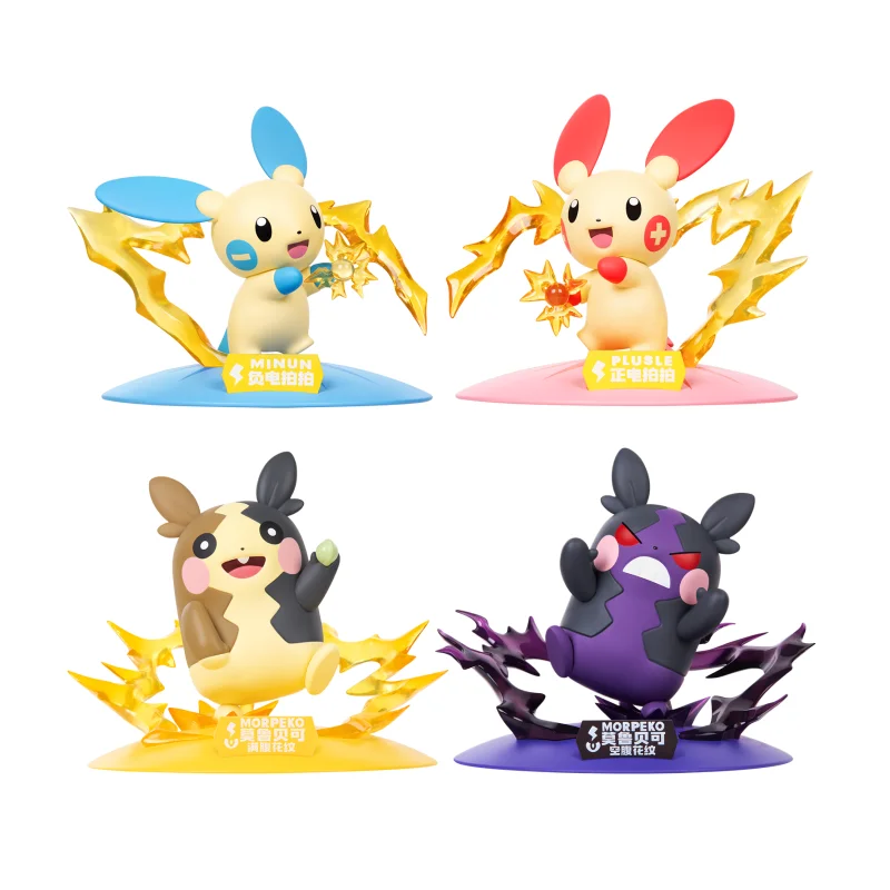 正規品ポケモンアニメアクションフィギュアプラスルミヌンモルペコグッズモデル装飾品おもちゃ誕生日ギフト