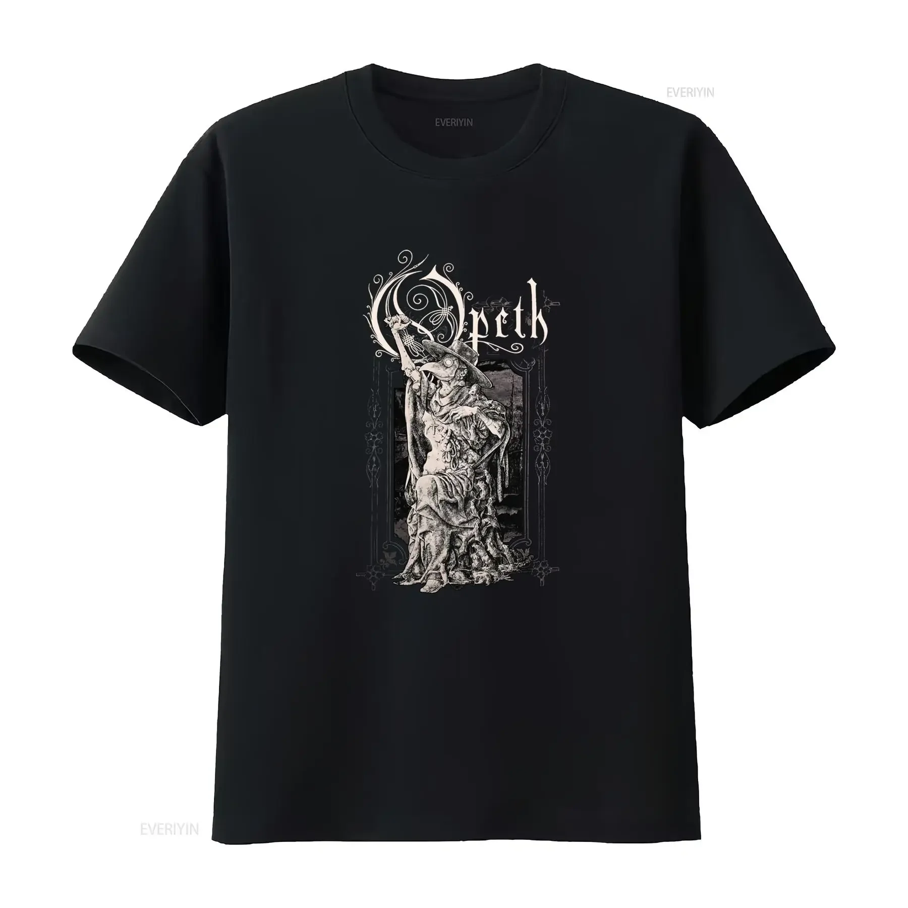 Vintage Opeth Band Gothic Art Cotton Black T Shirt For Fans All Sizes vintage Washed graphic Unisex Slightly fashion