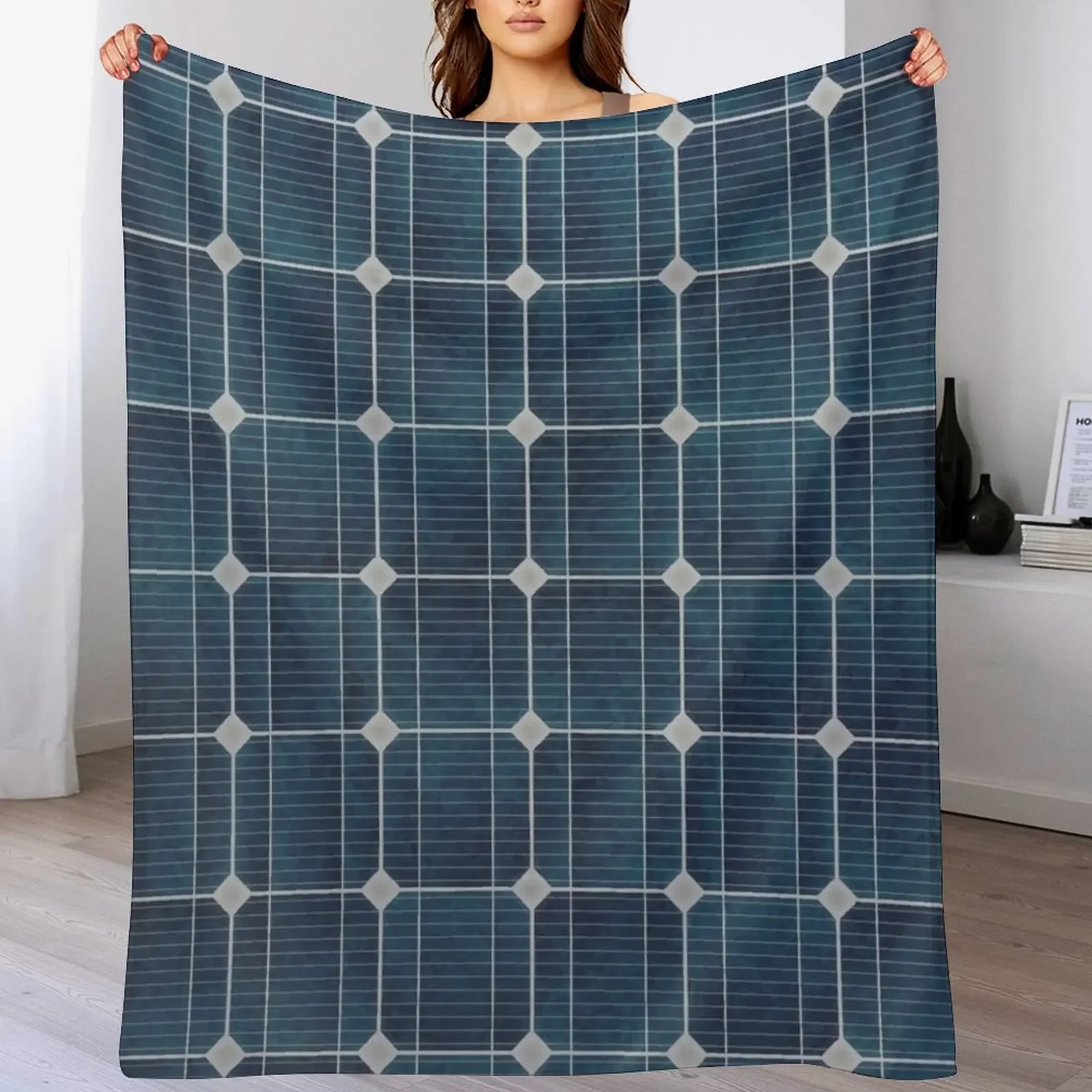 

Solar panel Throw Blanket Hairys for winter Soft blankets and throws Blankets