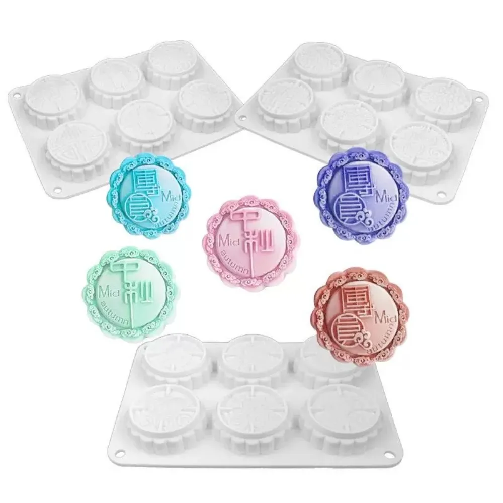 

Easy Release Silicone Mooncake Molds Non-Stick Heat-Resistant Mooncake Baking Mold Food-Grade Reusable Festival Dessert Molds