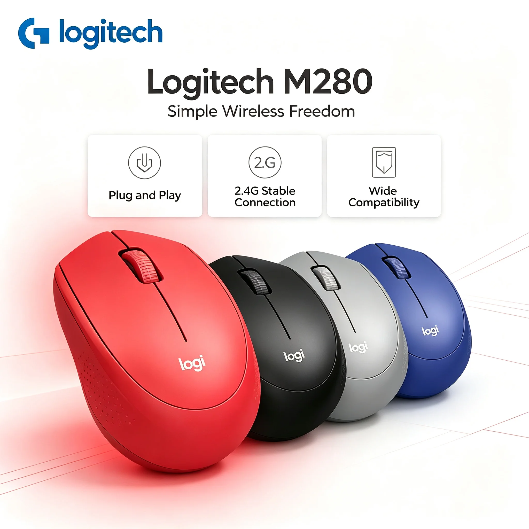 Logitech M280 Simple Setup 2.4G Wireless Mice