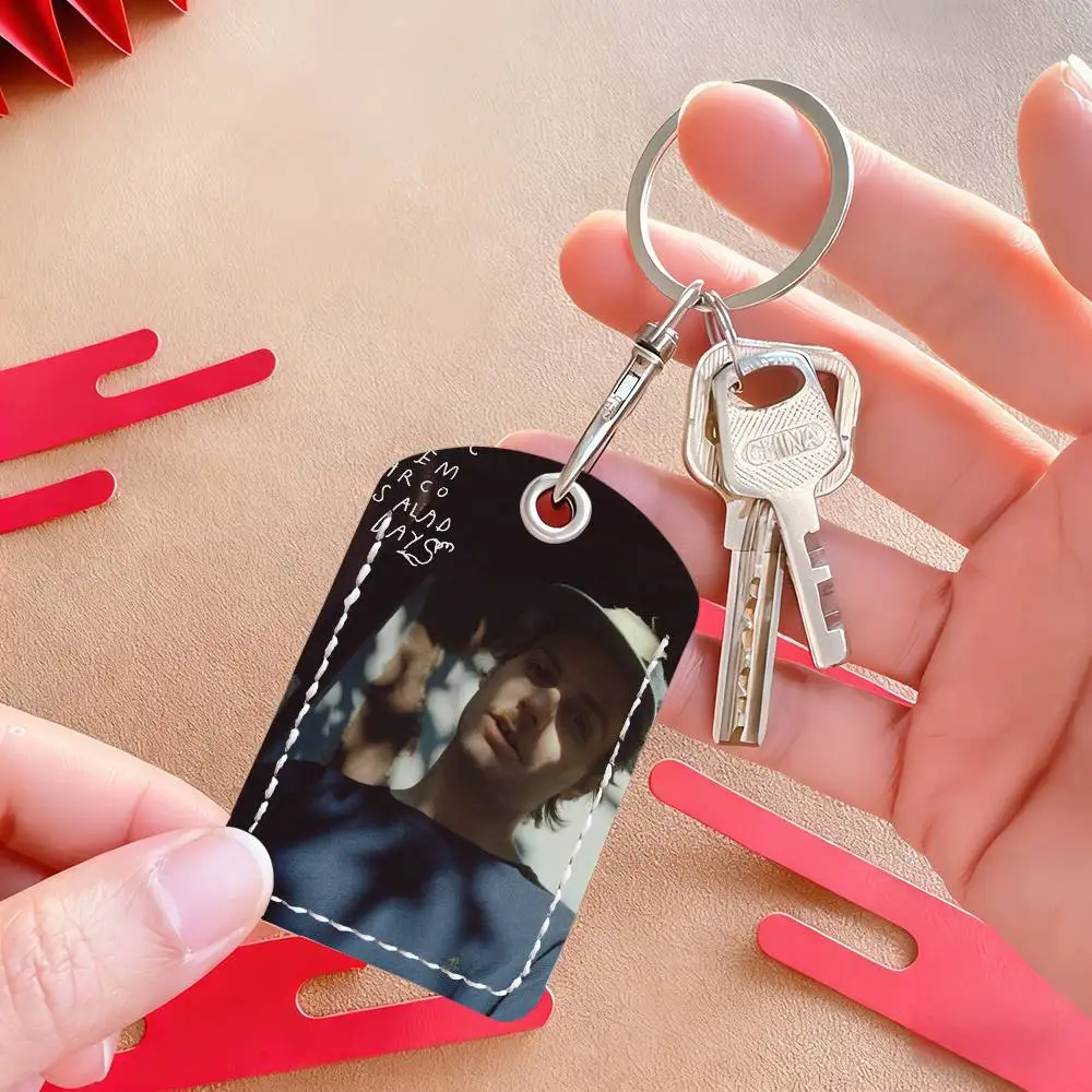 حامل بطاقة Singer Mac Demarco مع سلسلة مفاتيح للحماية التنفيذية لحقيبة حافلة مترو الأنفاق الائتمانية