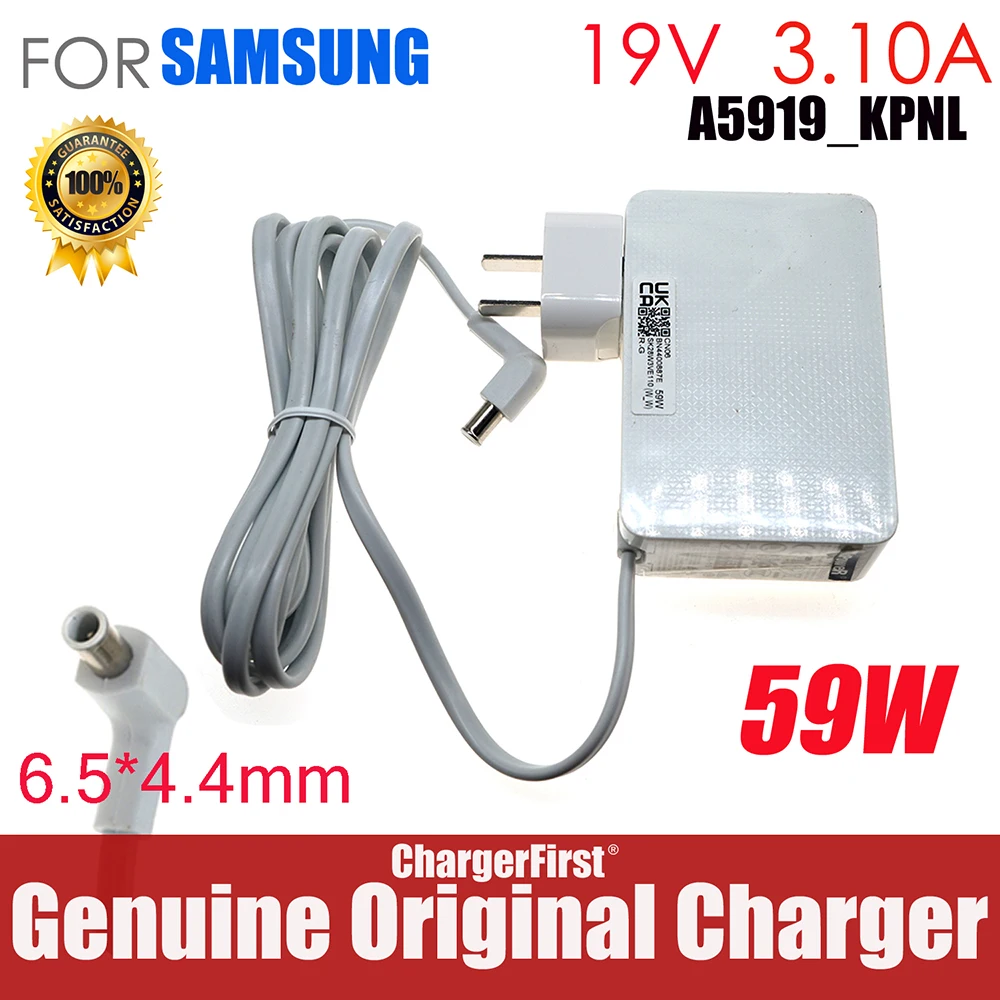 A5919_KPNL 59W AC Adapter Charger BN4400887D For Samsung Monitor S34J550WQU BN44-00887D Power Supply 6.5x4.4mm 19V 3.1A