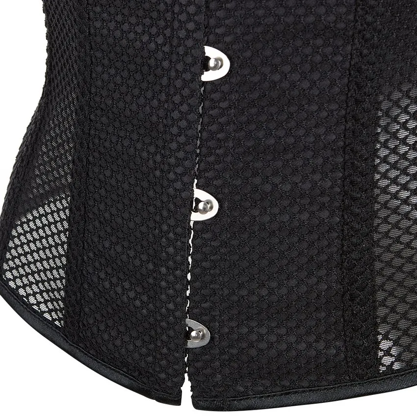 حجم كبير XS إلى 6XL تنفس شبكة مثير النساء الكورسيهات الخصر التخسيس Underbust Fajas مدرب خصر بوستير محدد شكل الجسم المشدية #4