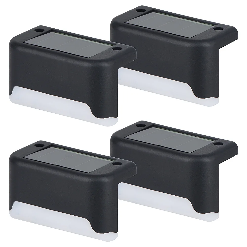 D5 4 قطعة LED الشمسية خطوة مصباح مسار درج في الهواء الطلق مصابيح حديقة شرفة مصباح الشمسية ضوء الديكور ل فناء درج سياج أضواء #6