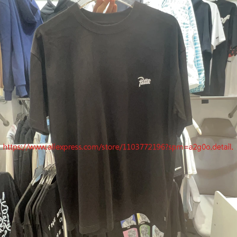 Real Photo Summer Round-neck Breathable Casual Patta T-shirt Men Women PATTA Short-sleeved Top