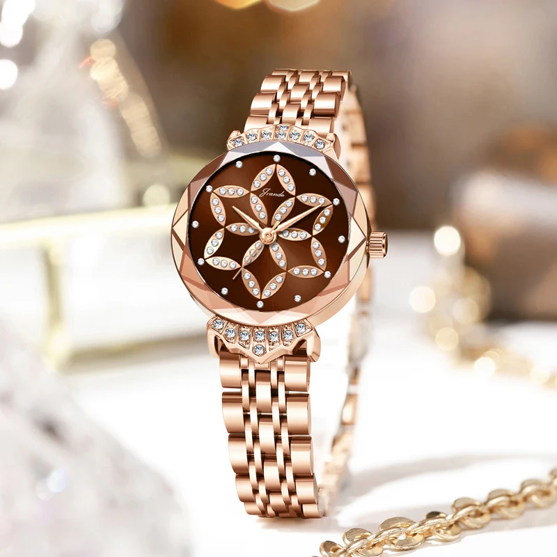 Reloj de marca de lujo para mujer, relojes de pulsera de cuarzo con diamantes, relojes de cuarzo a la moda para mujer, reloj de mano Original