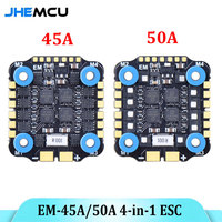 JHEMCU EM 45A/ 50A 4in1 Brushless ESC 2-6S Lipo 20x20mm/ M4 for RC FPV Racing Freestyle Drone