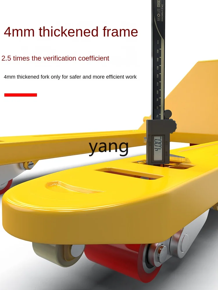 Yhl Forklift Hydraulic Truck 2/3 Tons Hand Pull Trailer 5 Tons Pallet Loader Warehouse Handling Trailer