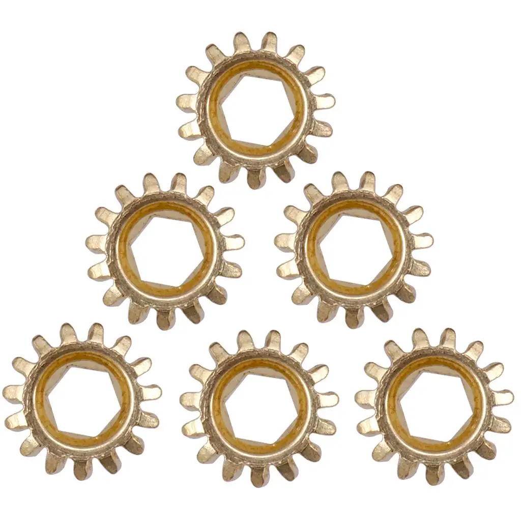 6 pcs. Hexagon tuning pegs machine heads gear / cog wheels for guitar, 1:15