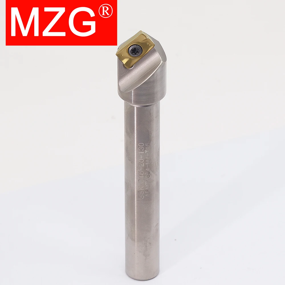 MZG SSK 45Dgree Chamfer Cutter Tool CNC Lathe Tungsten Steel Milling Cutter APMT Carbide Insert Holder End Mill Drill Chamfering