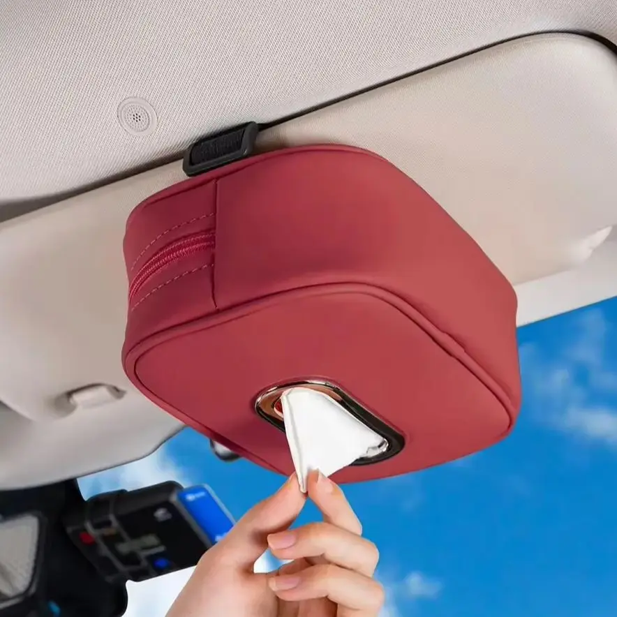 PU Leather Multi‑Color Rear Headrest Tissue Holder 1Pc For Chery Jetour Tiggo 8 Tiggo 7 Pro Omoda 5 Jaecoo J7 J8 Automobile Inte
