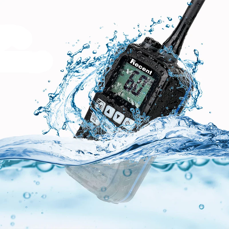 

3W Portable Vhf Radio RS-25M IP68 Floating Handheld Marine Radio with AA Battery Walkie Talkie 156-162MHz 2025