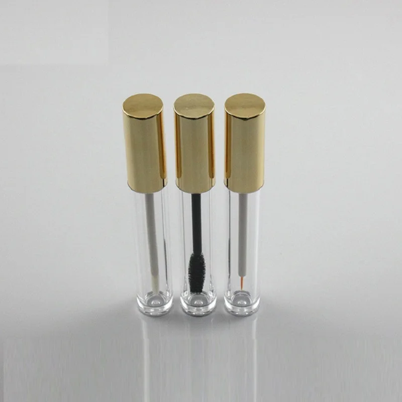 6ml przezroczysta tubka do ust złota/srebrna pokrywka serum do ust olejek błyszczyk/miod/tusz do rzęs/kredka do oczu płynny żel do makijażu kosmetyczny pakowanie paznokci