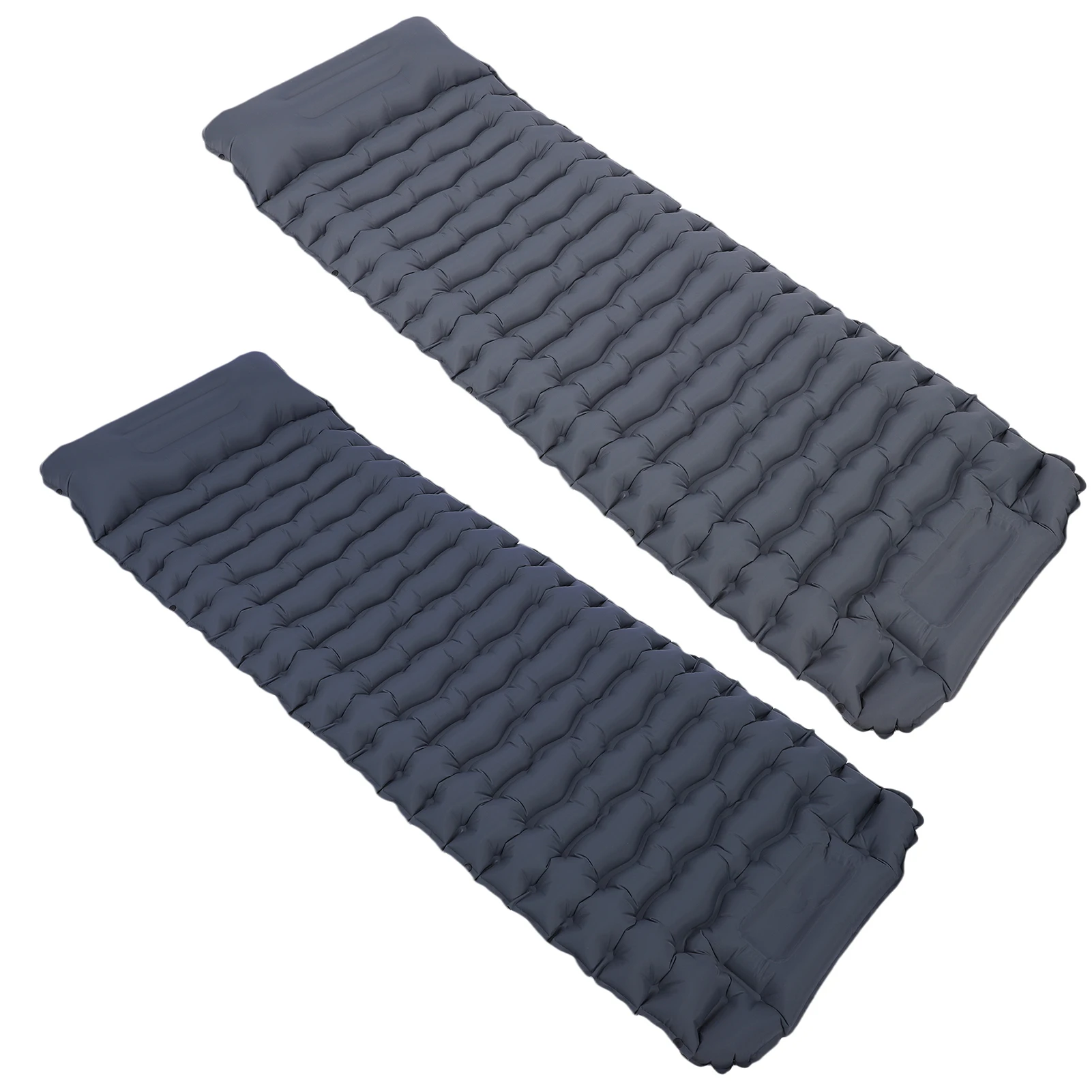 

Спальный коврик для кемпинга, легкий надувной спальный коврик с подушкой, походный спальный коврик со встроенным ножным насосом