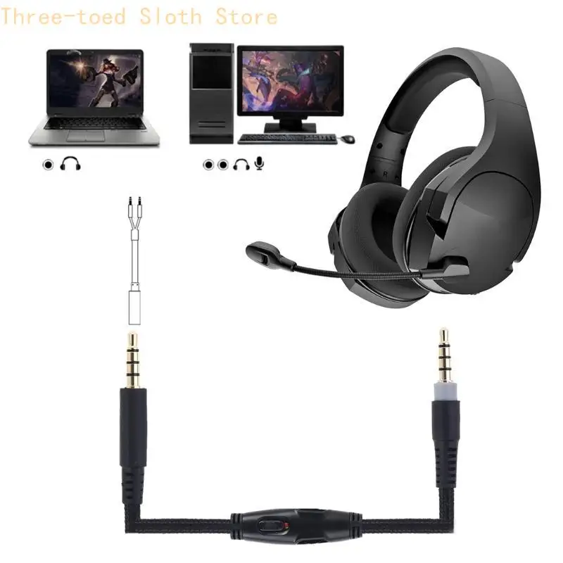1.5m Cable Cord Headphones Replacement for HyperX Cloud for