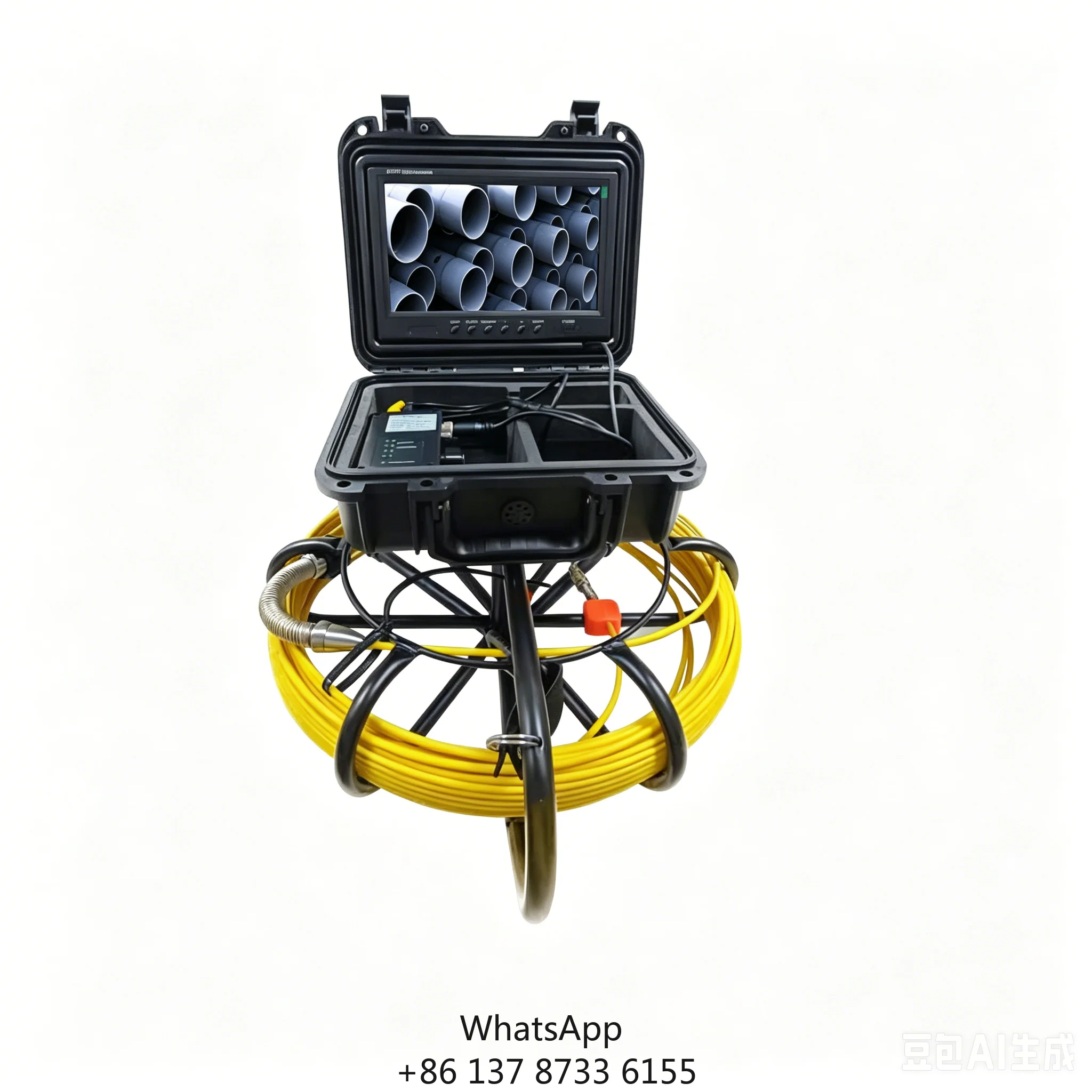 

Sewer Camera HD 9in Screen DVR 23MM Drain Pipe Camera With 12pcs LEDs Light, IP68 Plumbing Snake Borescope For Plumber(66ft/20M)