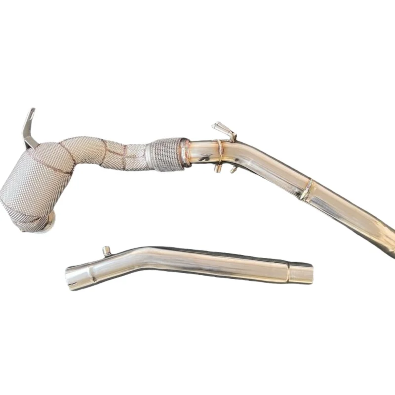 

VW Golf R MK8 Customized Catalytic Converter Exhaust System Motorcycle Manufacturer's Texhaust Pipe With Head Section