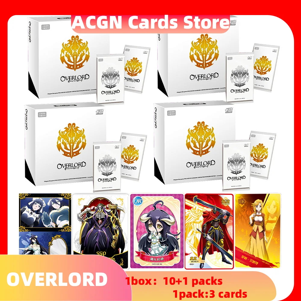 

Wholesale Anime Overlord Collection Card Albedo Toys Gift For Kids Child Japanese Anime Tcg Cartas Games Card Box