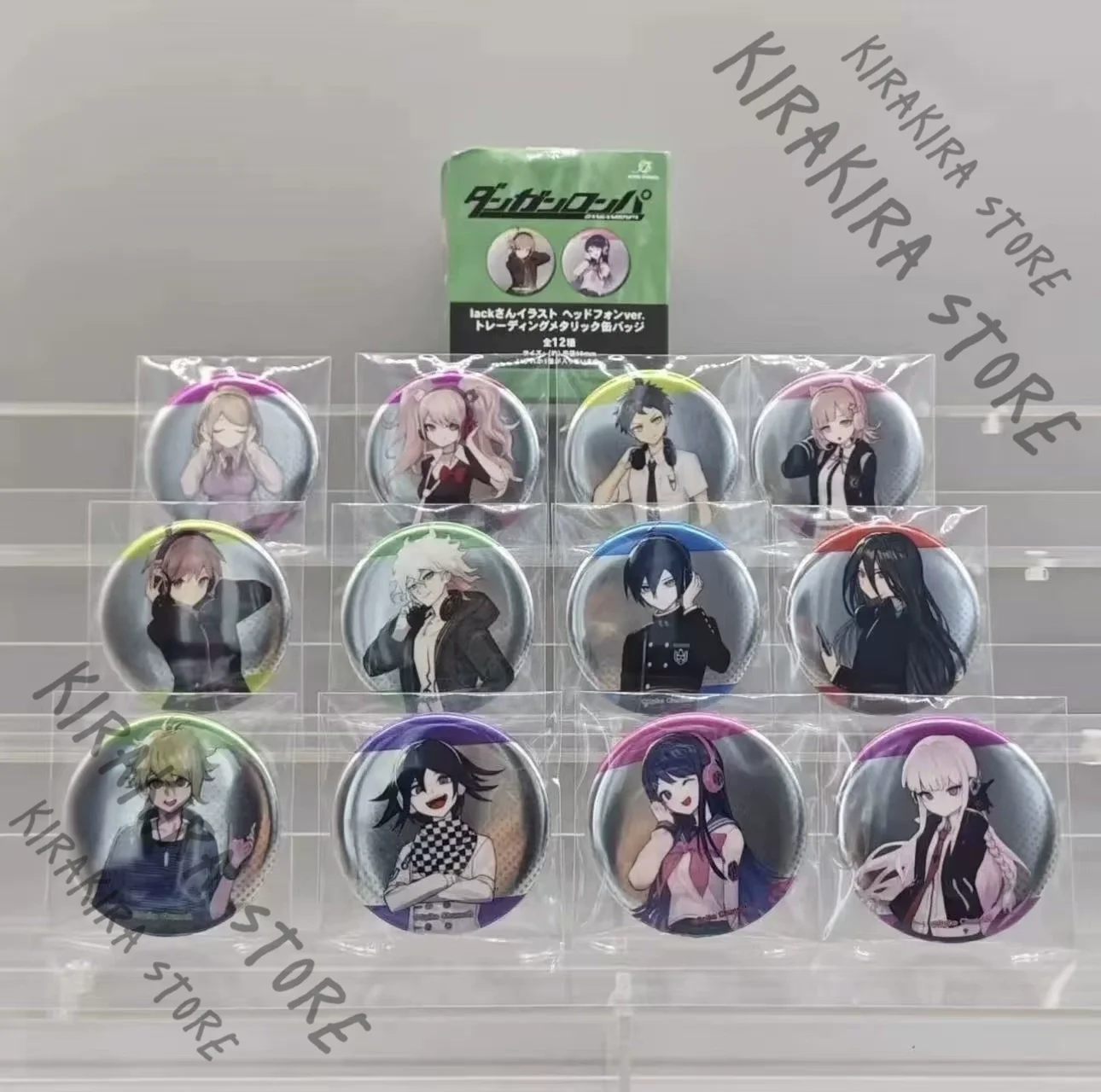 Danganronpa Saihara Shuichi Izuru Kamukura Kaede Akamatsu تأثيري أنيمي شارة شعار بروش طبعة قانونية محدودة حلية