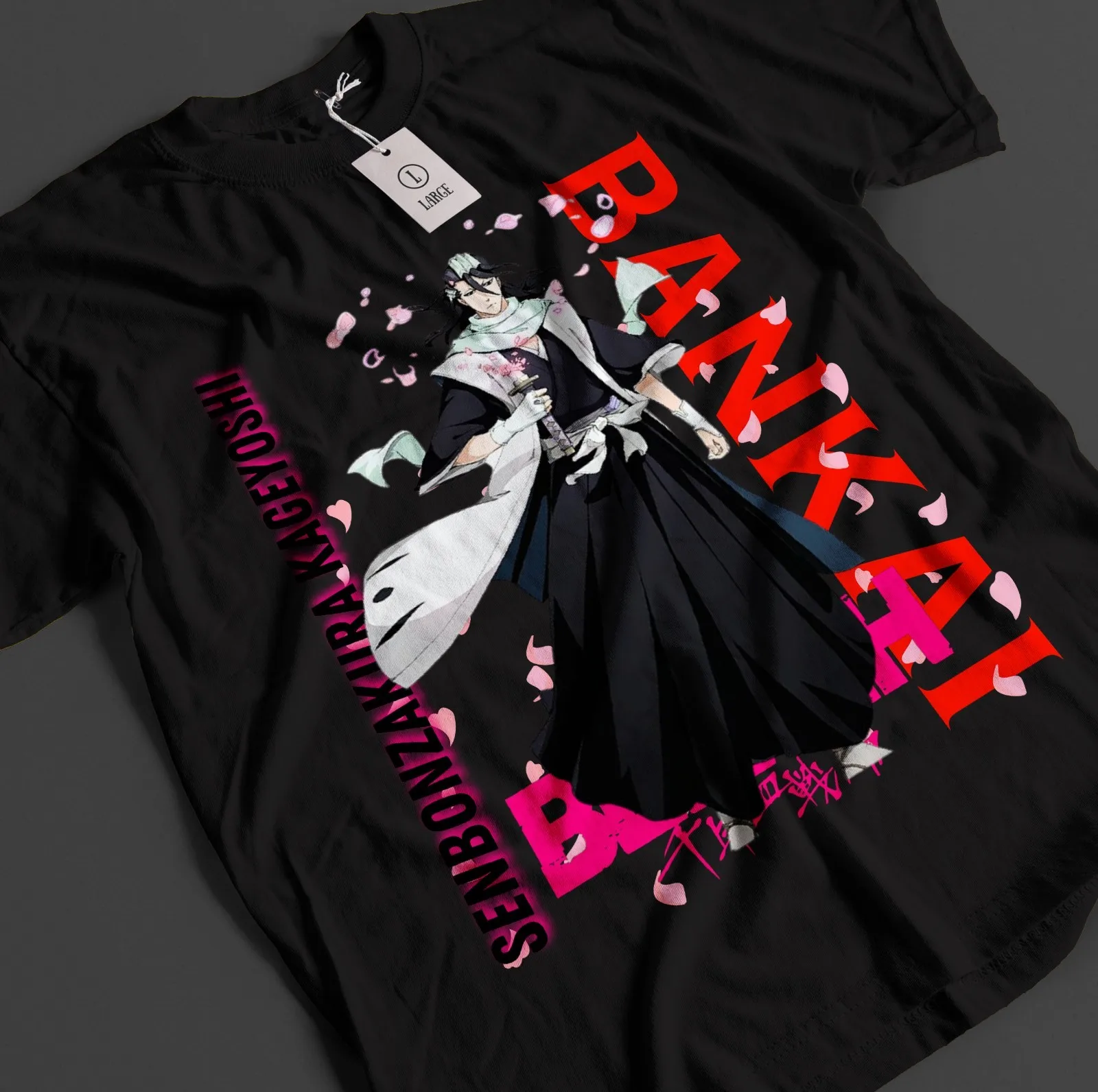 Bleach Anime Shirt Byakuya Tshirt Ichigo Bankai T-Shirt Yhwach Zaraki Unisex Tee