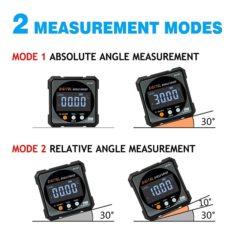 HOT SALE Digital Angle Finder With Electronic,Square Inclinometer With Backlight,Miter Protractor,Woodworking Measuring Tool