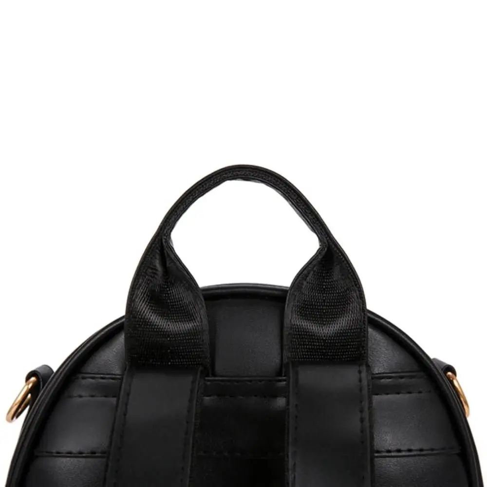 PU Leather Small Square Backpack Simple Large Capacity PU Casual Schoolbags Light Luxury Ins Mini Bags Women College Students