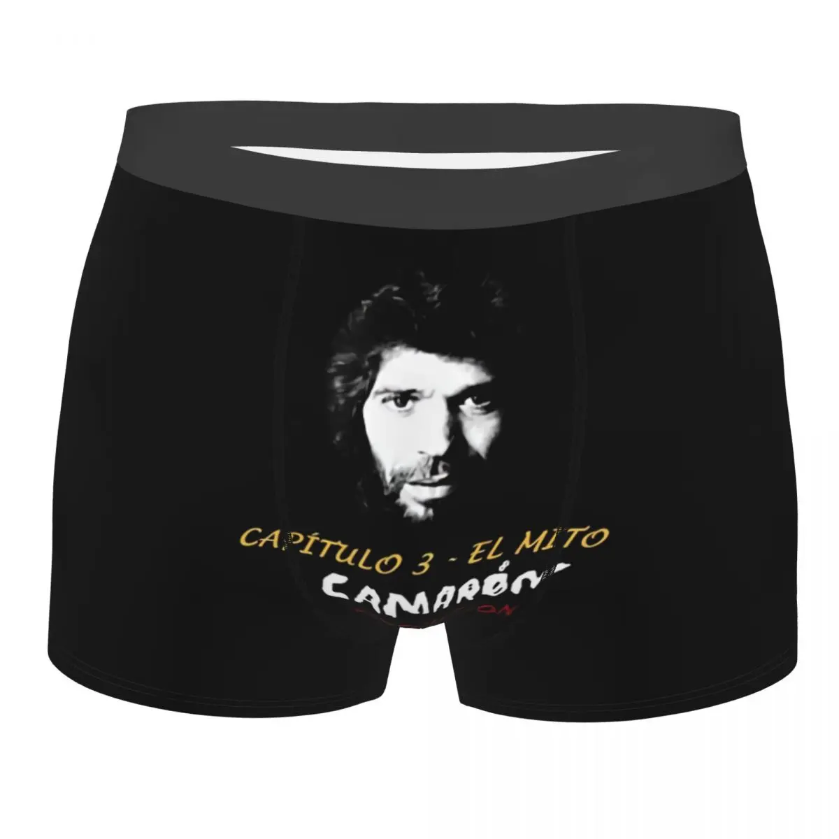 Calzoncillos tipo bóxer de ropa interior de cantante flamenco fresco masculino personalizado pantalones cortos elásticos bragas calzoncillos