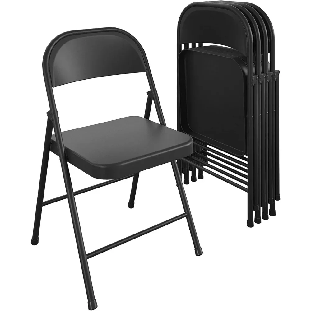 SmartFold All-Steel Folding Chair, 4-Pack