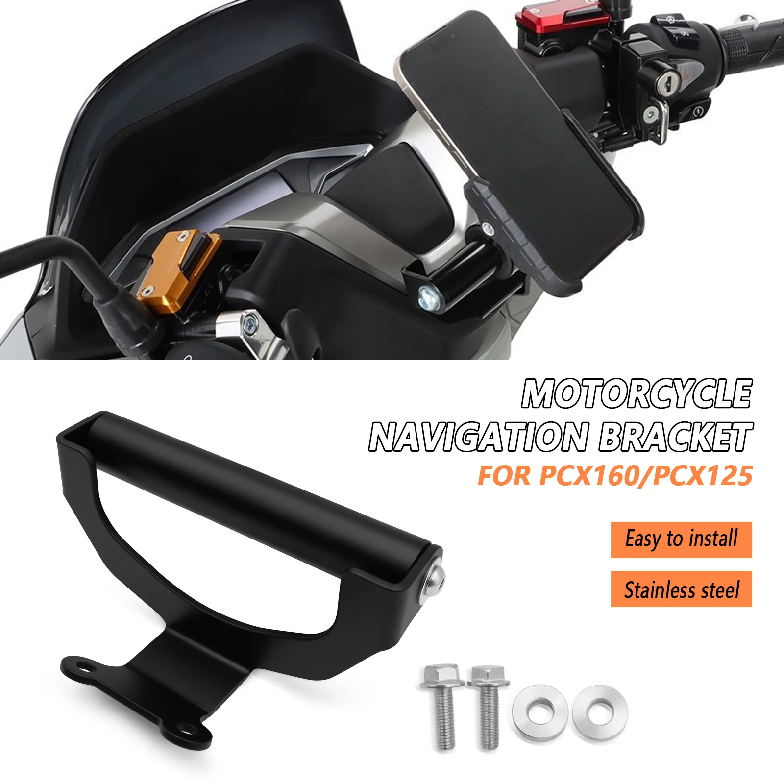 

PCX 160 2025 New Motorcycle Accessorie Mobile Phone Holder Stand GPS Navigation Bracket For PCX160 PCX125 2025 PCX 125