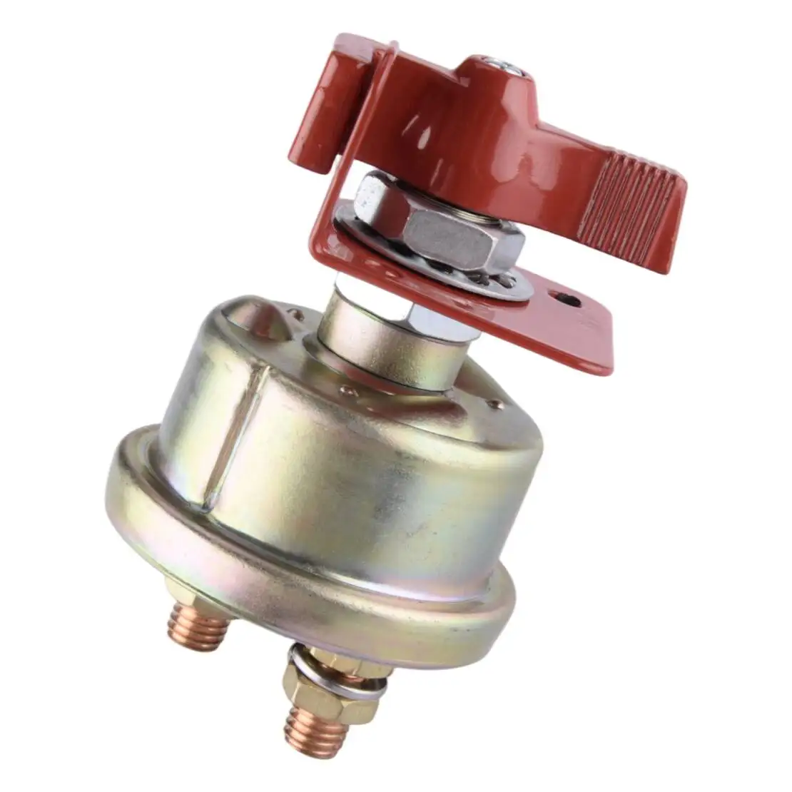 Battery Isolator Disconnect Power-off Switch with Lock Bracket fit for Engineering Vehicle Excavator RV Yacht Truck Automobile